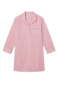 Poplin Piped Nightgown in Gelato Riviera Stripe