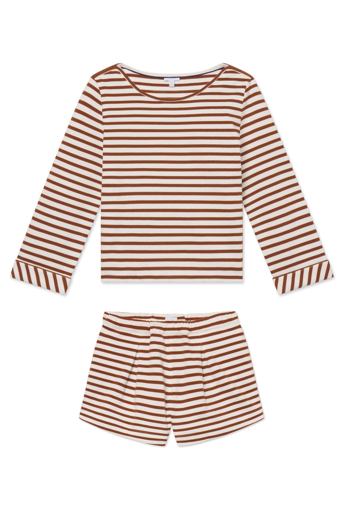 Field Short Set in Cinnamon Tricot Stripe