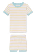 Kids Shorts Set in Zest Triple Stripe