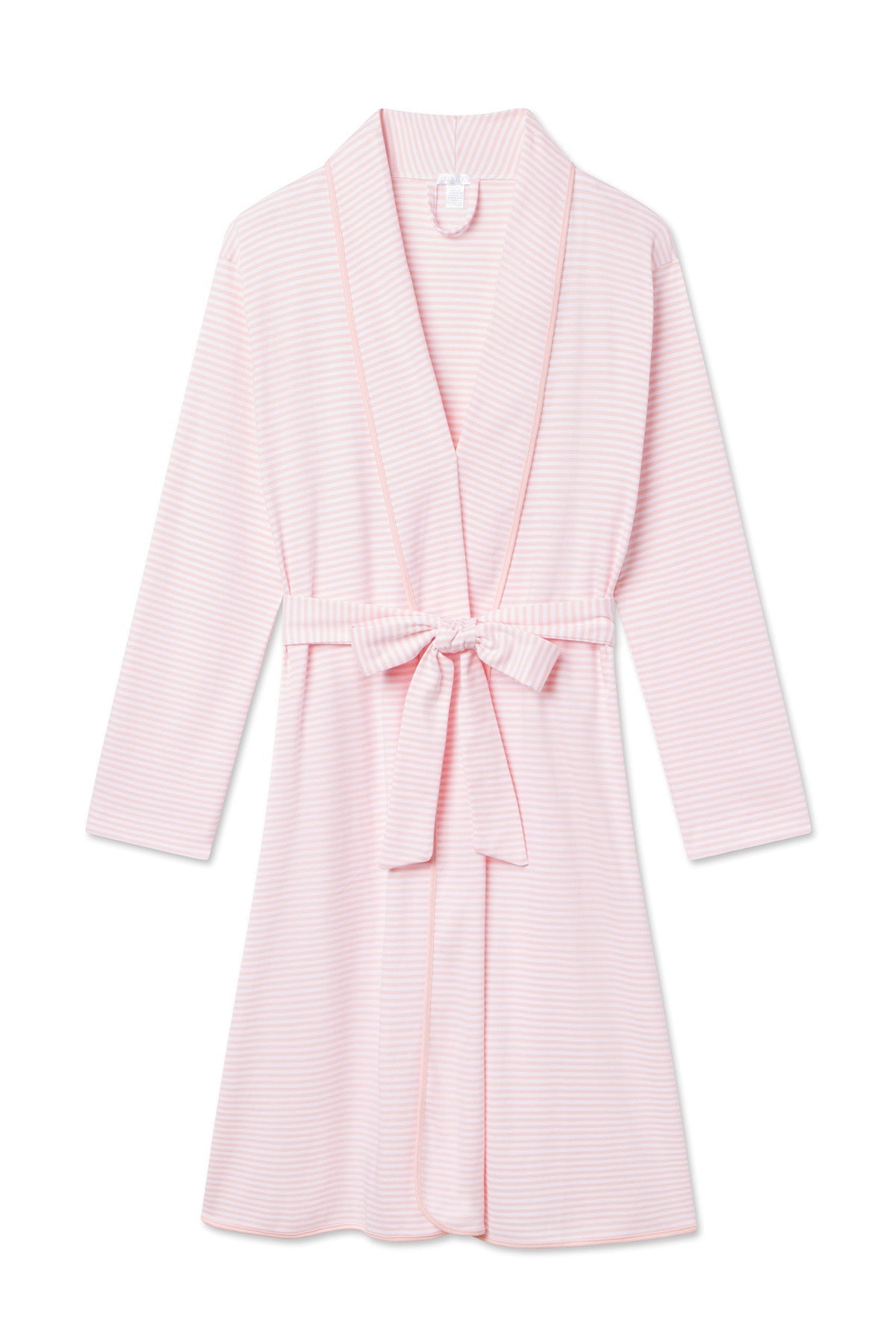 Pima Robe in English Rose Stripe