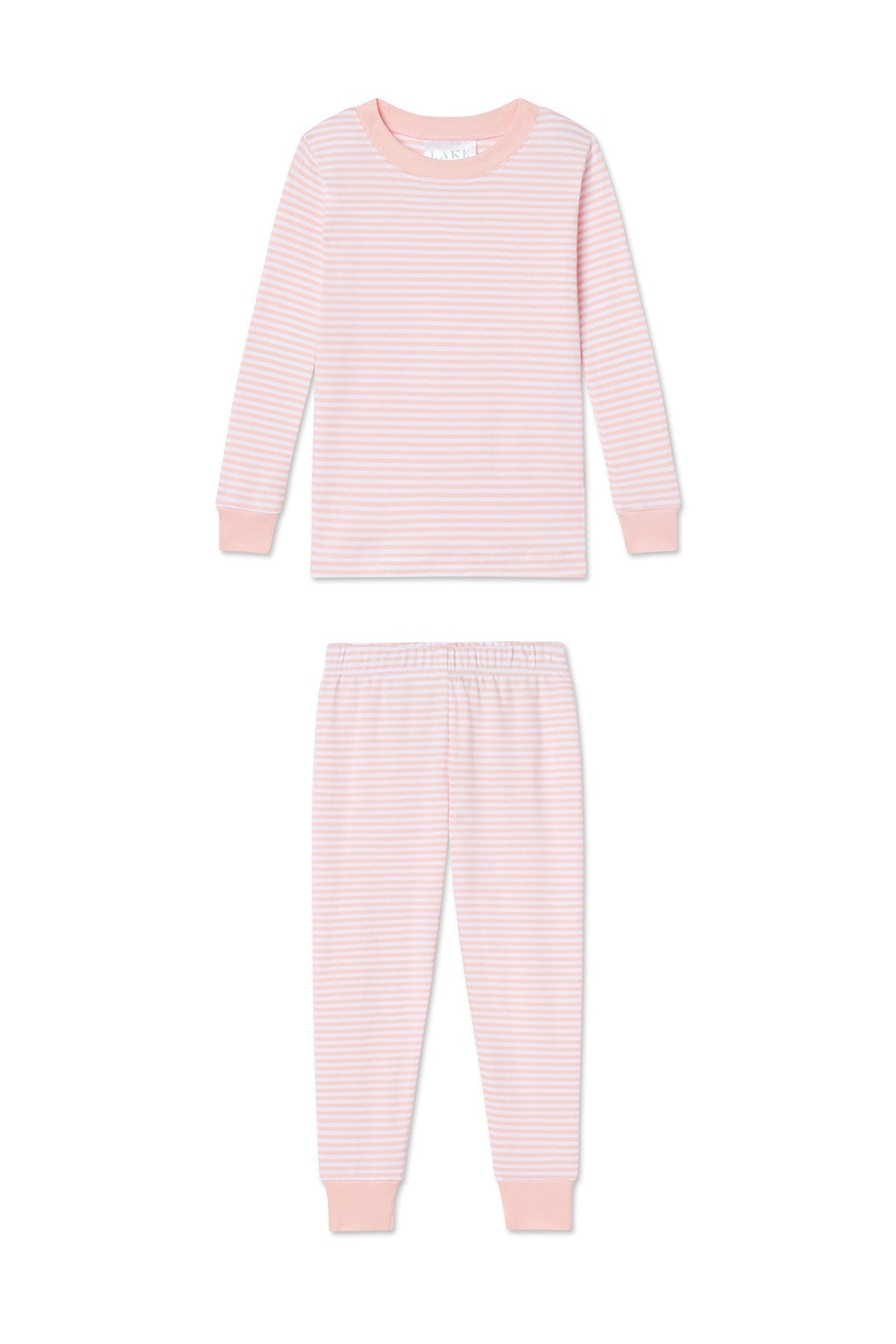 Kids Long-Long Set in English Rose Stripe