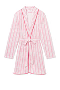 Pima Short Robe in Winterberry Jasmine Vine