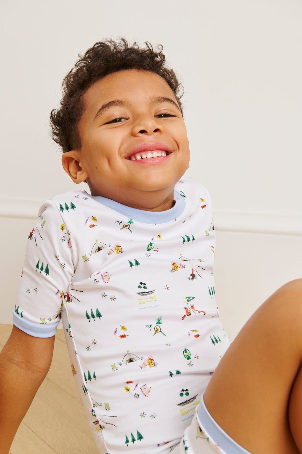 Kids Shorts Set in Camp LAKE