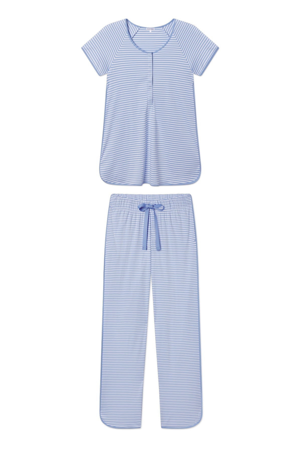 Pima Maternity Short-Long Set in Hydrangea