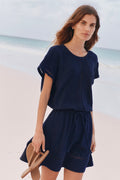 Cabana Skirt Set in Maritime