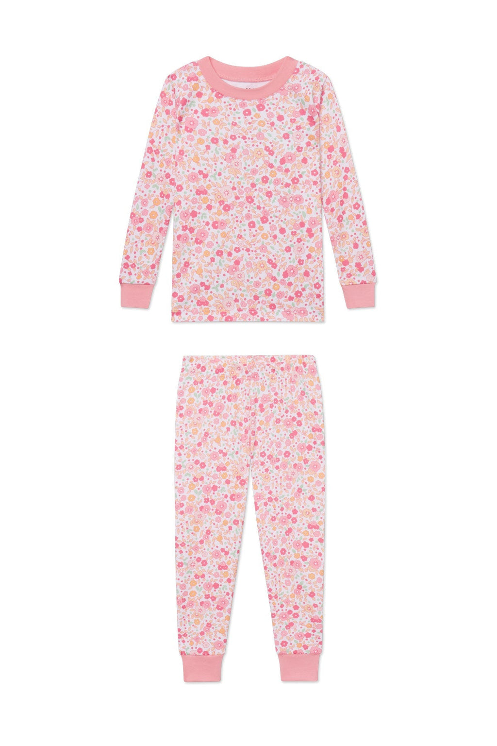 Kids Long-Long Set in Rosewater Vivian Floral