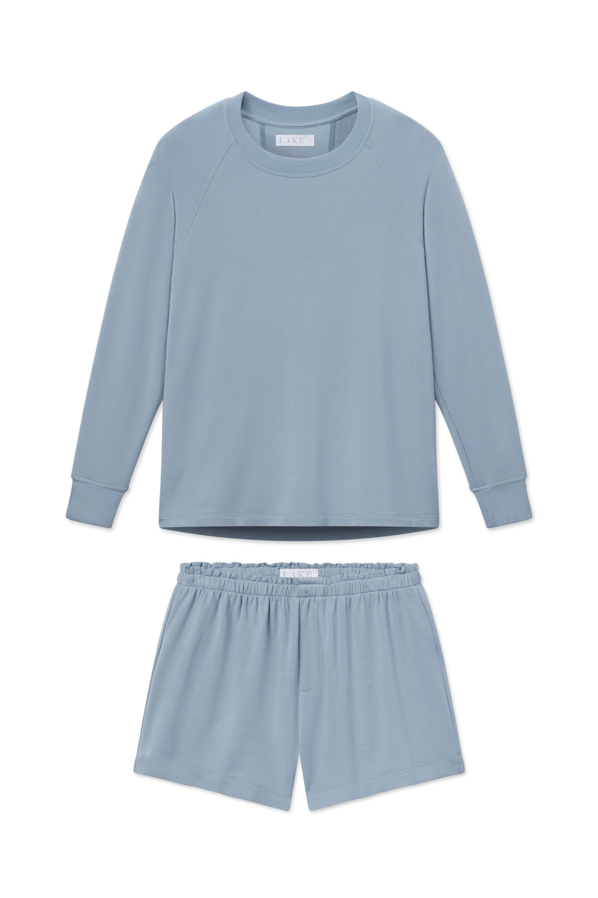 Relax Shorts Set in Dusty Blue