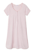 Pima Maternity Nightgown in English Rose Stripe