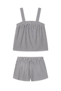 DreamModal® Daydream Shorts Set in Blue Depths Pencil Stripe