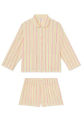 Georgie Pocket Shorts Set in Zest Coastline Seersucker