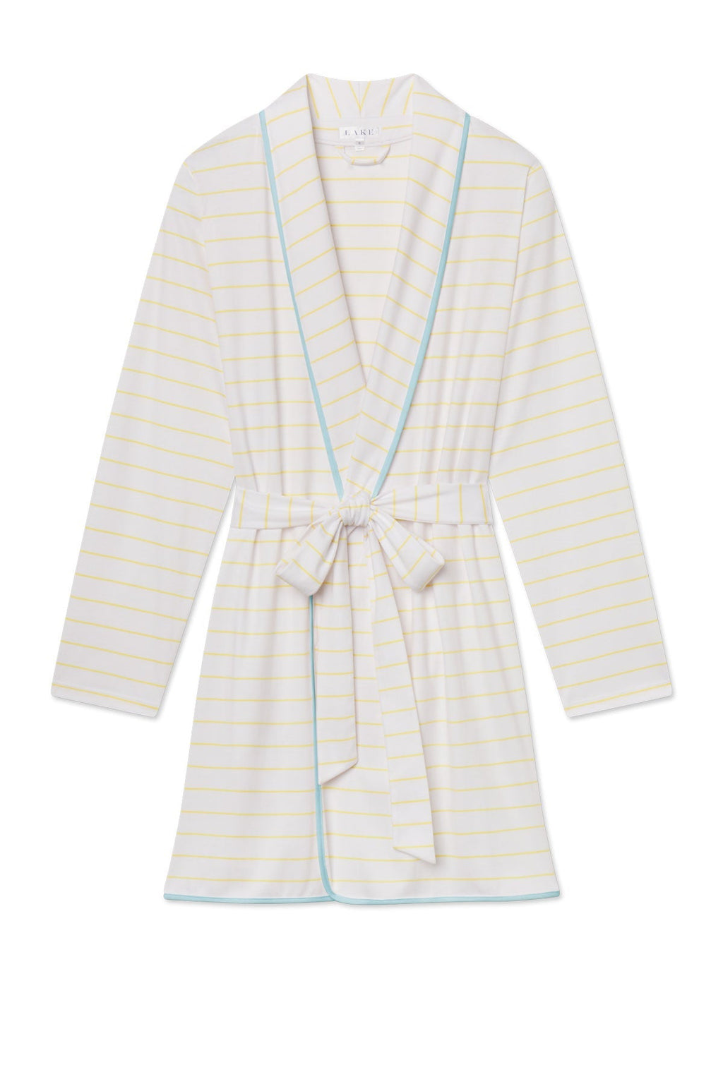 Pima Short Robe in Zest Boating Stripe