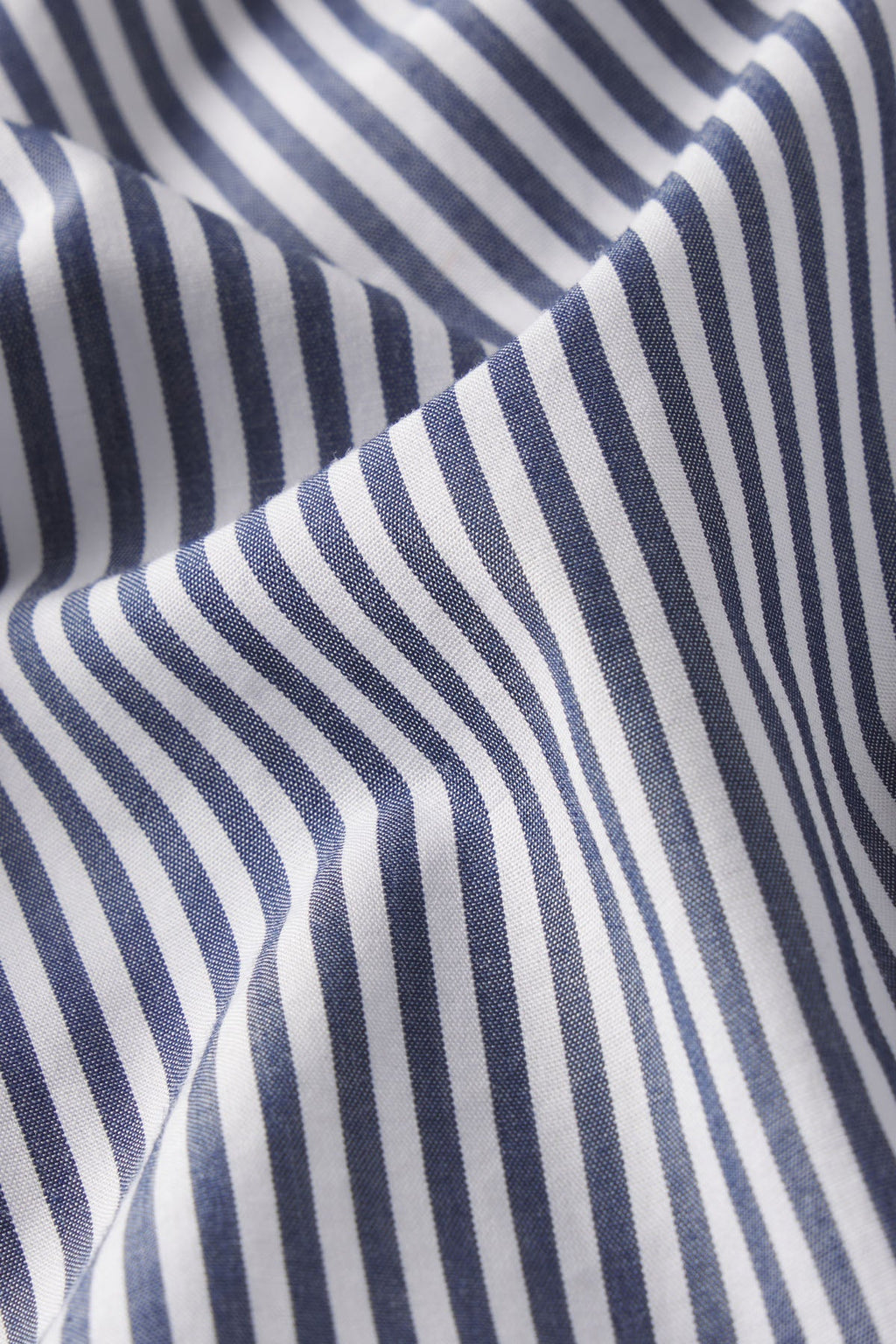 Poplin Piped Long-Long Set in English Navy Riviera Stripe