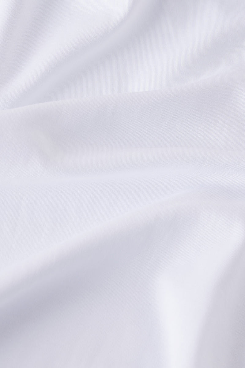 Pima Ruffle Nightgown in White