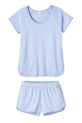 Pima Shorts Set in Hydrangea