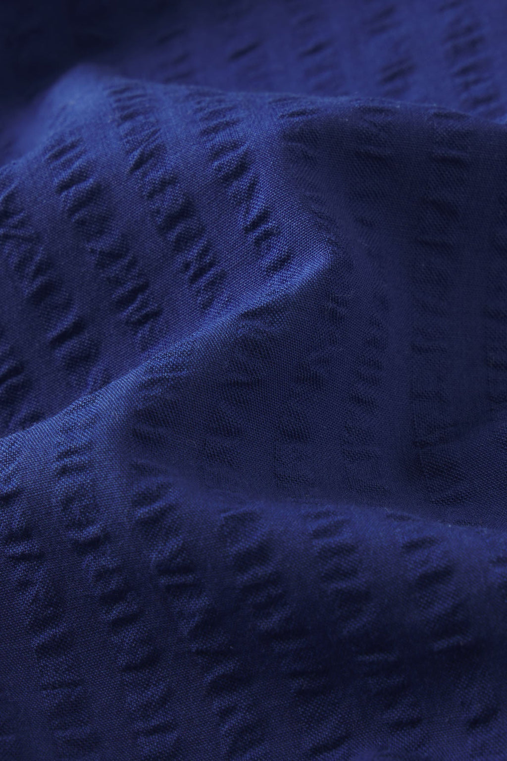 Charlie Shorts Set in Blue Depths Seersucker