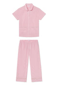 Poplin Piped Short-Long Set in Gelato Riviera Stripe