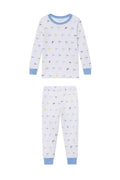 Kids Long-Long Set in Baltic Blue Nautical Flags