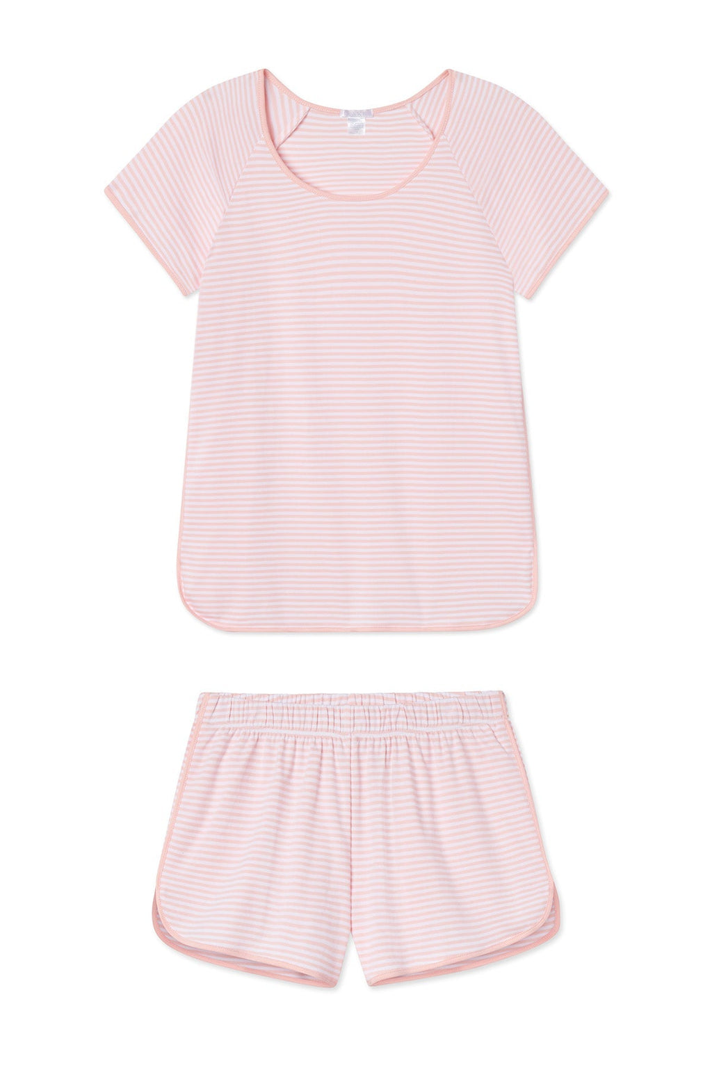 Pima Shorts Set in English Rose Stripe