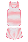 Pima Tank-Short Set in Gelato Anchor Stripe