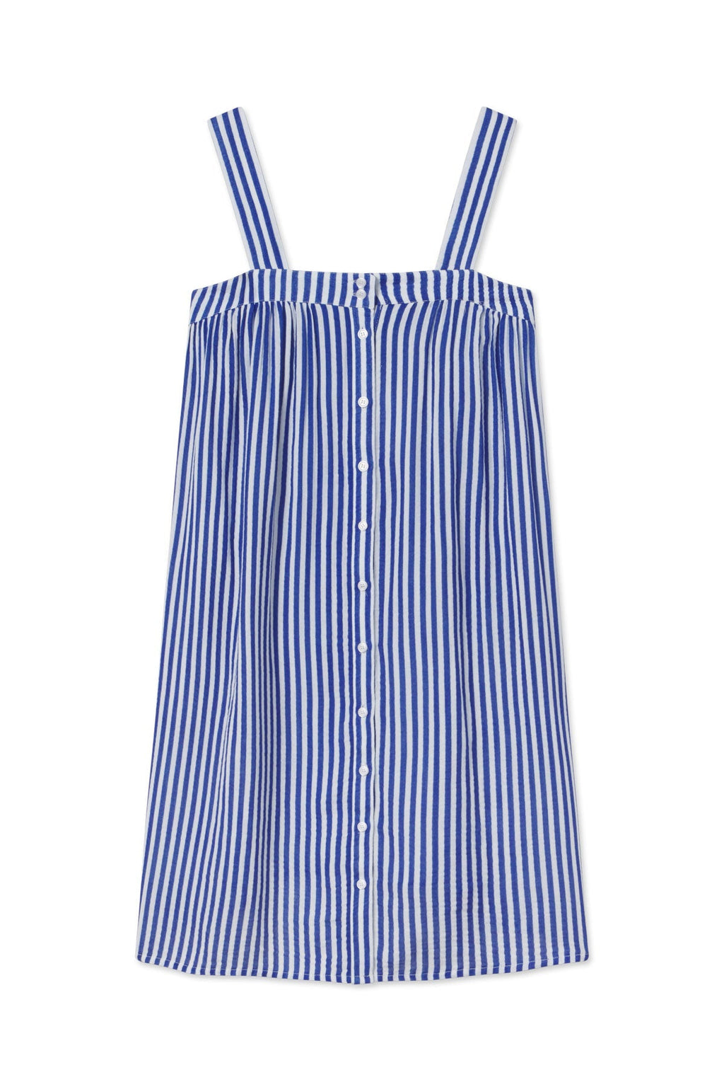 Hamptons Nightgown in Lapis Stripe Gauze