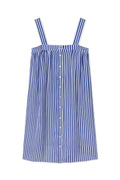 Hamptons Nightgown in Lapis Stripe Gauze