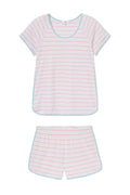 Pima Shorts Set in Gelato Boating Stripe