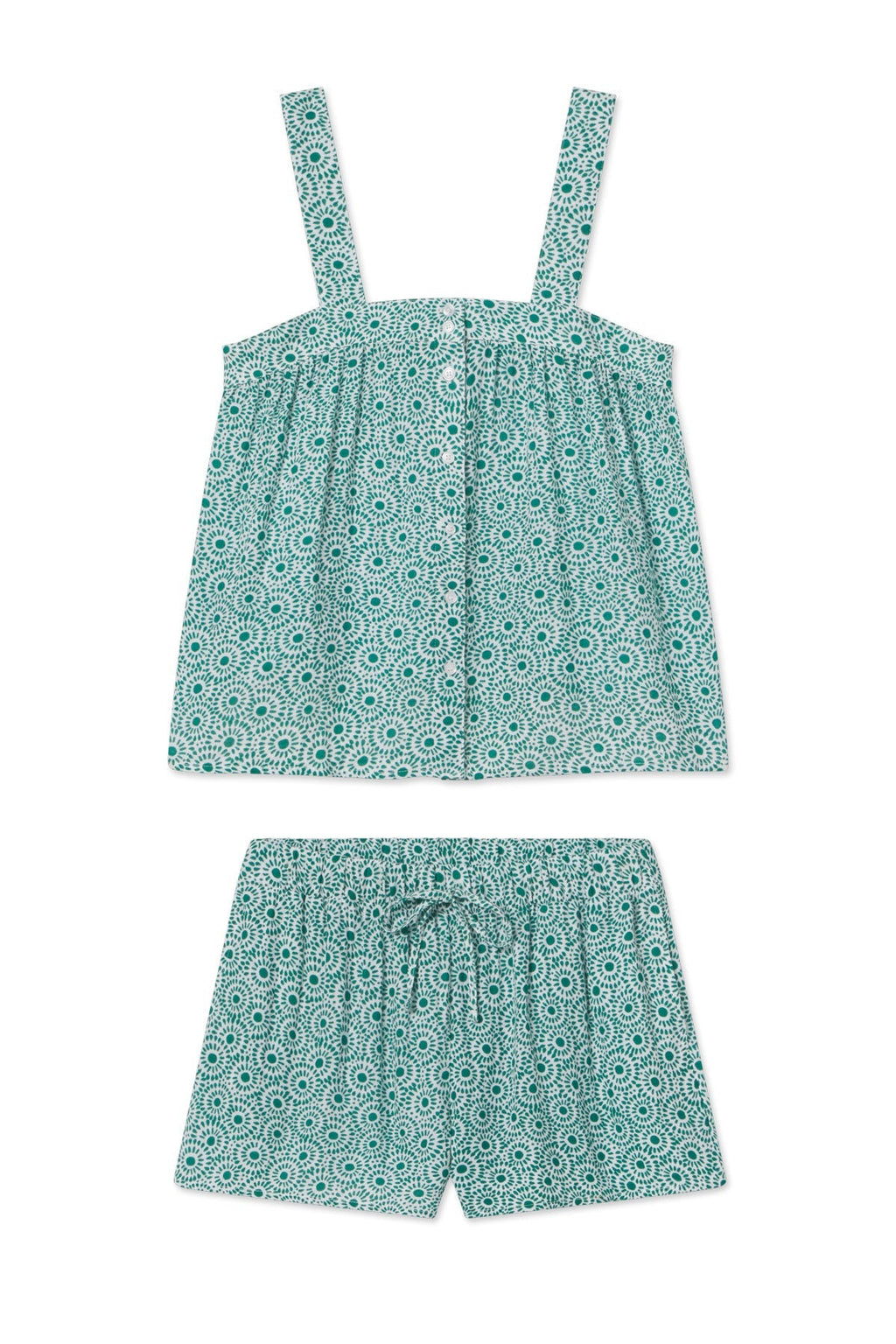 Hamptons Shorts Set in Opulent Dot Gauze