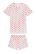 Pima Crew Shorts Set in Gelato Scallop Shell
